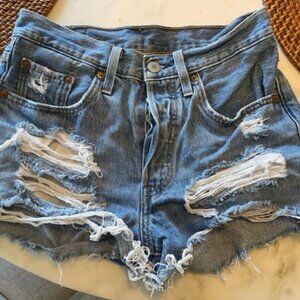 Levi's 501 Denim Shorts Size 24
